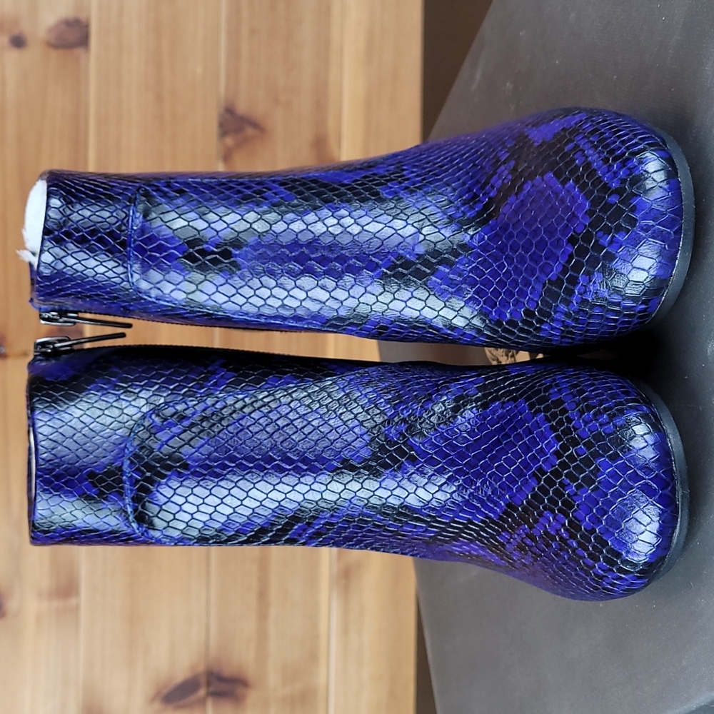 Vince Camuto Python Print Booties - image 3